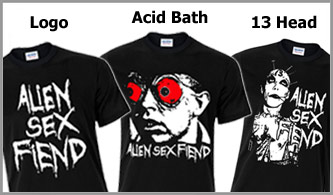 Logo, Acid Bath and 13 Head T-shirts