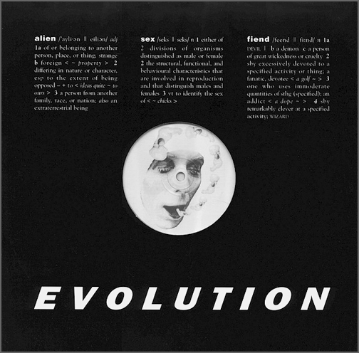 Evolution 12 inch single by Alien Sex Fiend