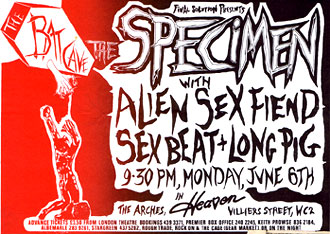Flyer for Heaven gig